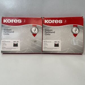 KORES‎ Carbofilm Typewriter Ribbon KOR192B Black IBM Wheelwriter (Lot Of 2)